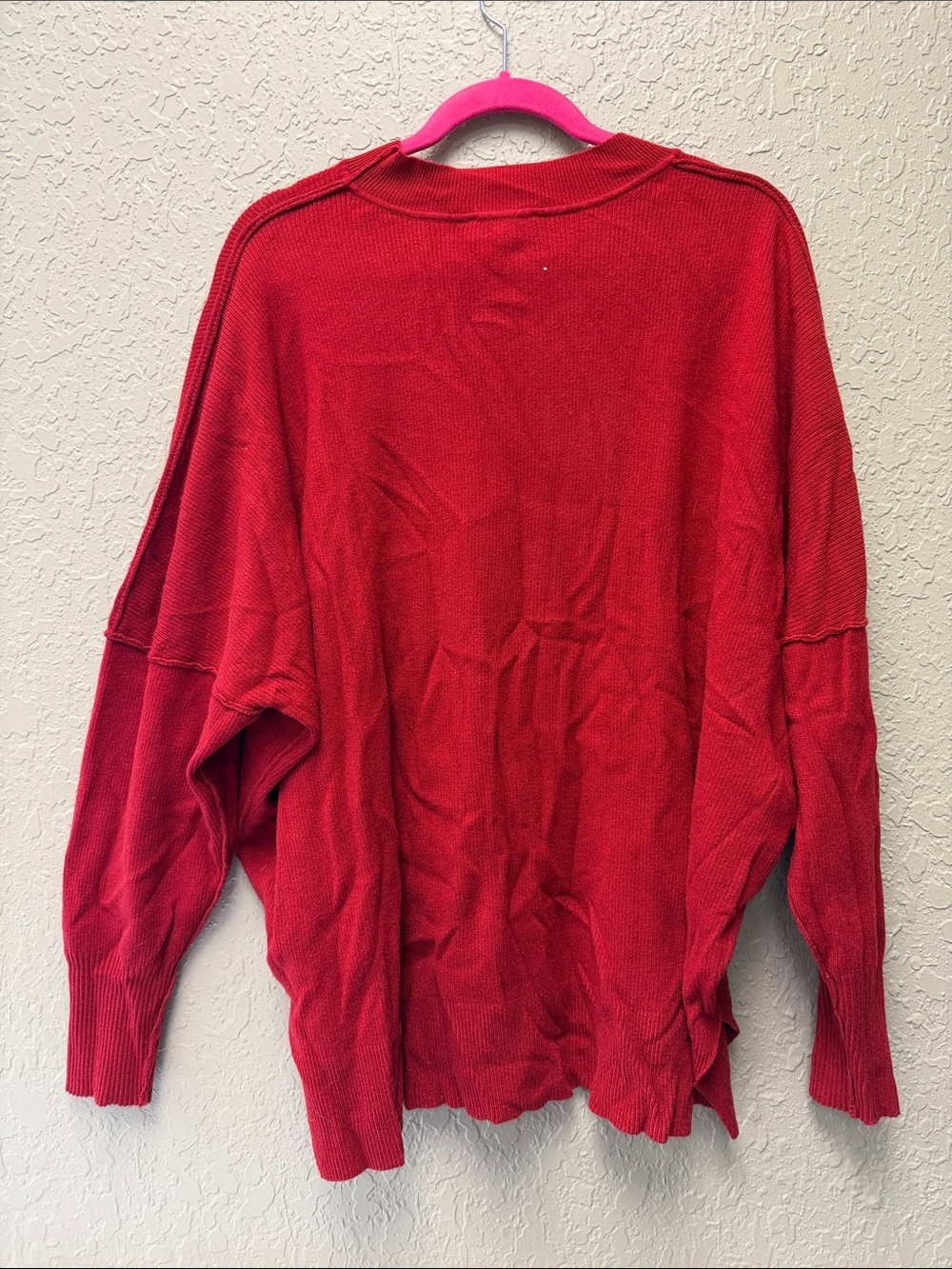 Mudpie one size Classic Women's Red Crewneck Knit Sweater - Picture 4 of 4